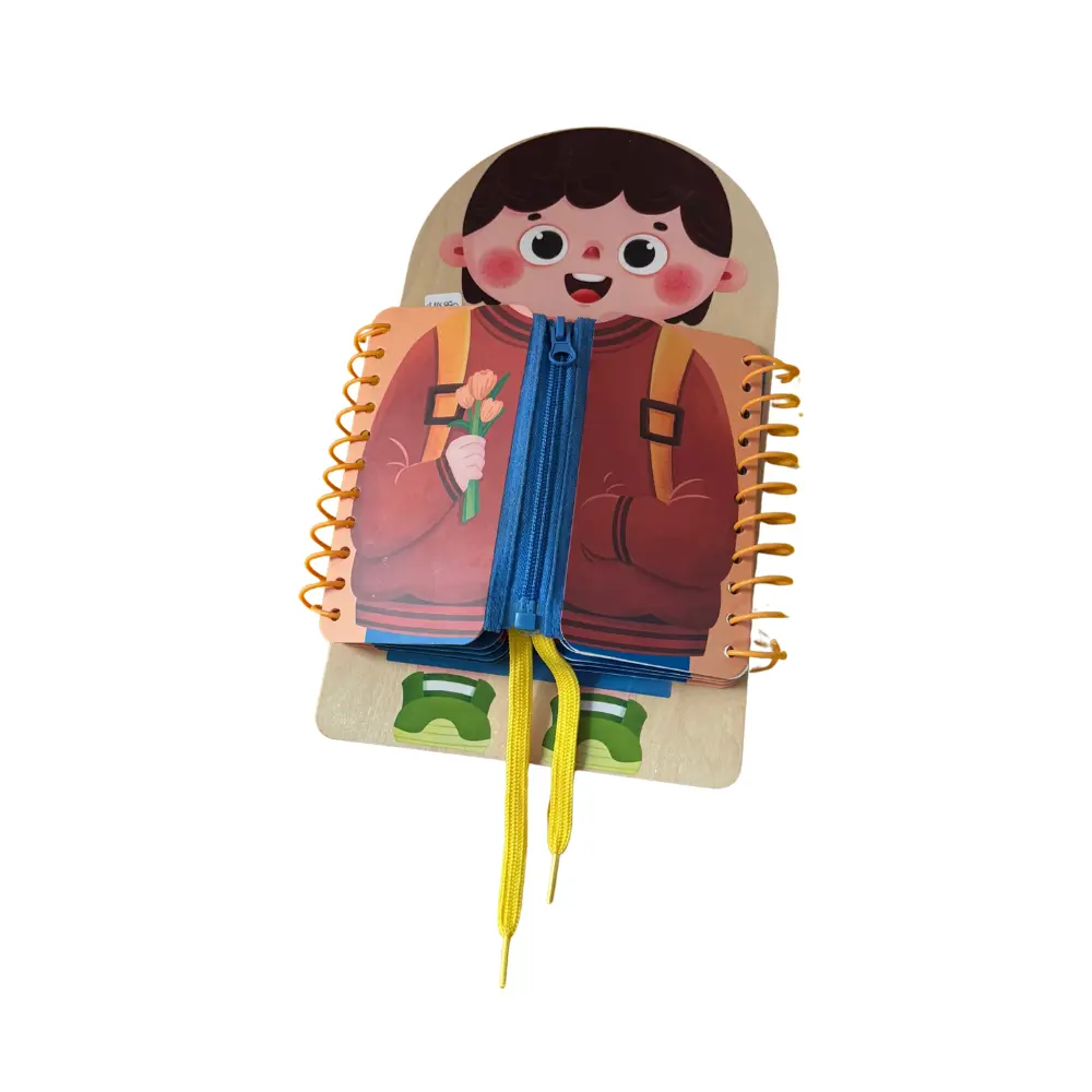 libro-sensorial-actividades-motrices Libro sensorial infantil con texturas, botones y cremalleras, ideal para desarrollar motricidad fina e integración sensorial en niños con TEA o trastornos del procesamiento sensorial