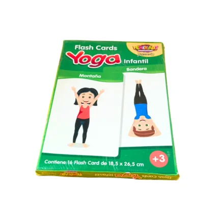 Tarjetas didácticas de yoga infantil con posturas ilustradas, ideales para desarrollar conciencia corporal, regulación emocional y atención plena en niños con TEA, ansiedad o TDAH